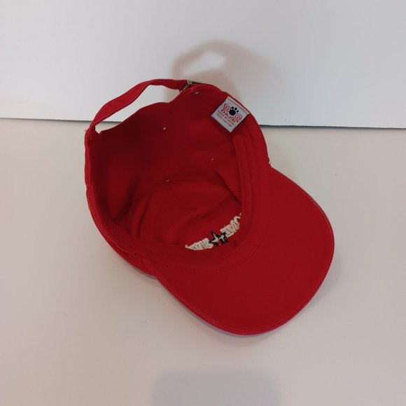 Lone Star Texas Mens Red Baseball Cap Strapback Fishing / Anytime Hat - Dog Daze - Picture 7 of 9